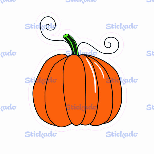 Halloween Sticker - Pompoen 4