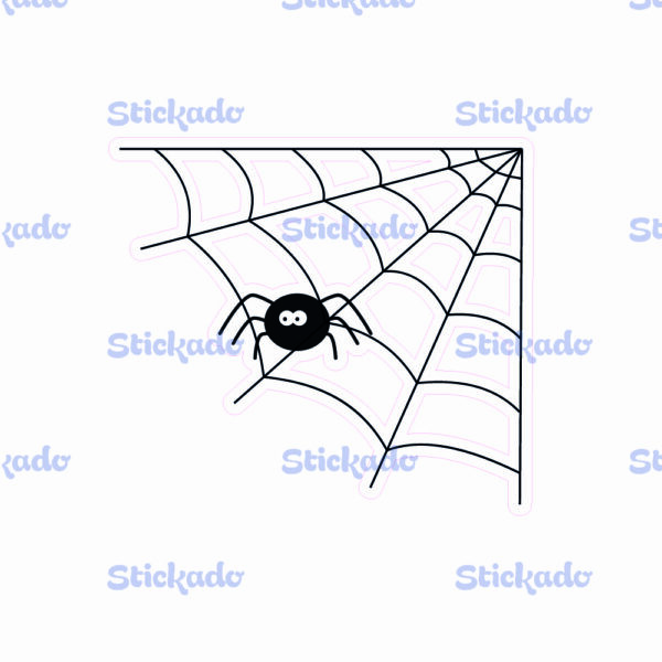 Halloween Sticker - Spinnenweb