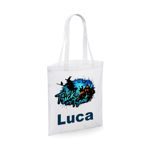 Halloween tas met naam - Luca Blauw