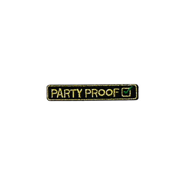 Partyproof embleem