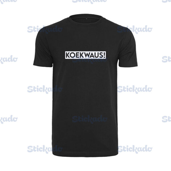 T-shirt - Koekwous - Zwart - Watermerk