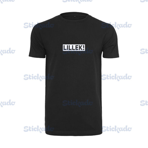 T-shirt - Lillek - Zwart - Watermerk