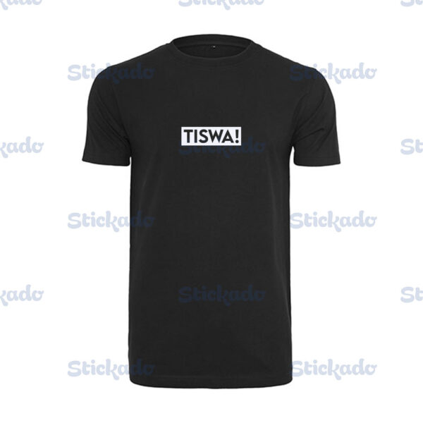 T-shirt - Tiswa - Zwart - watermerk