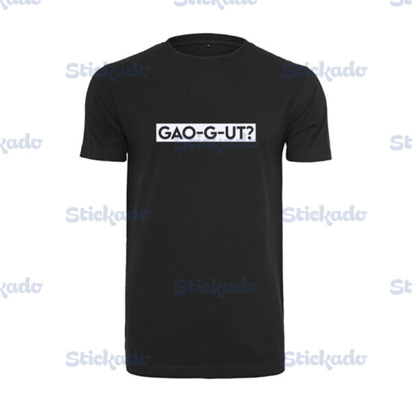 T-shirt - gao-g-ut - Zwart - Watermerk