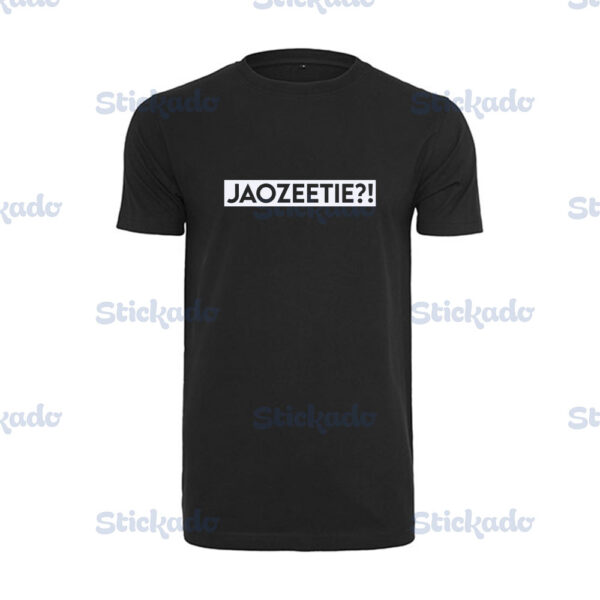 T-shirt - jaozeetie - Zwart - Watermerk